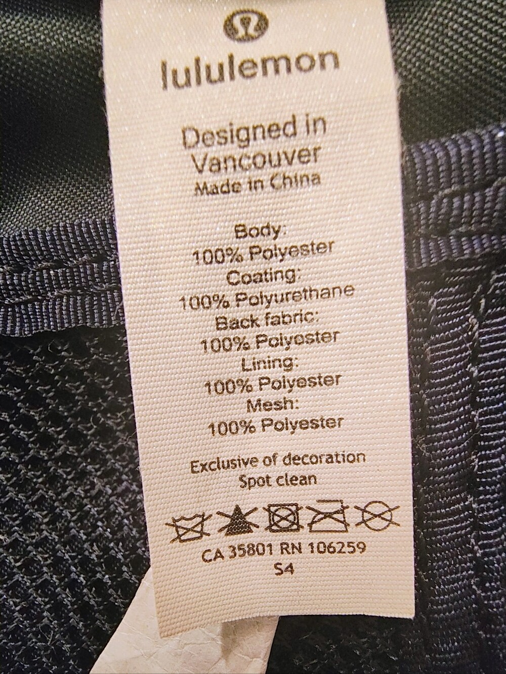 Lululemon City Adventurer  Dark Cherry Back Pack Back Pocket Utility Water Repel - Picture 5 of 16